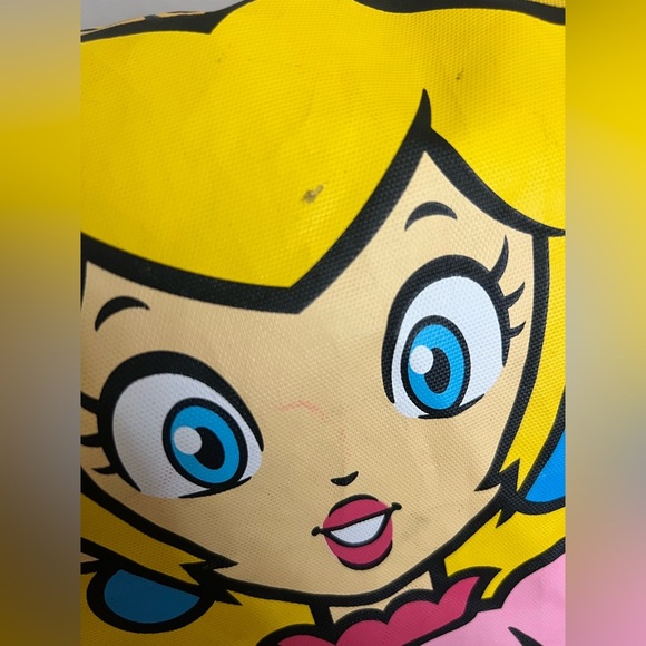 Super Nintendo World Princess Peach Drawstring Backpack Universal Studios CA - Picture 3 of 8